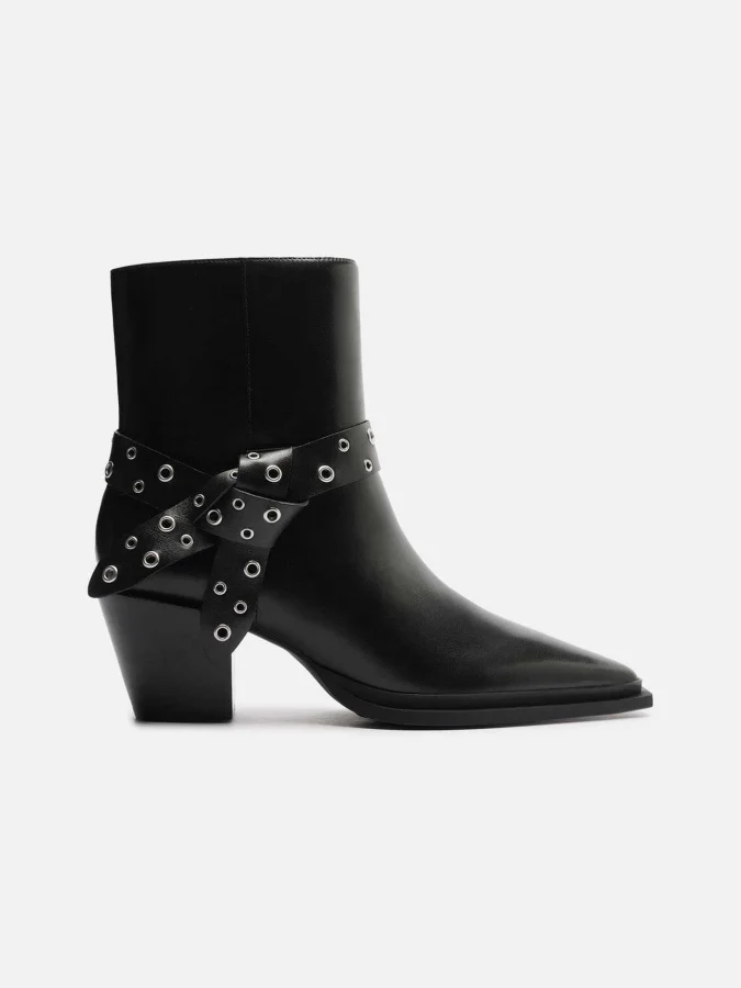 Arezzo - Black Leather Boot