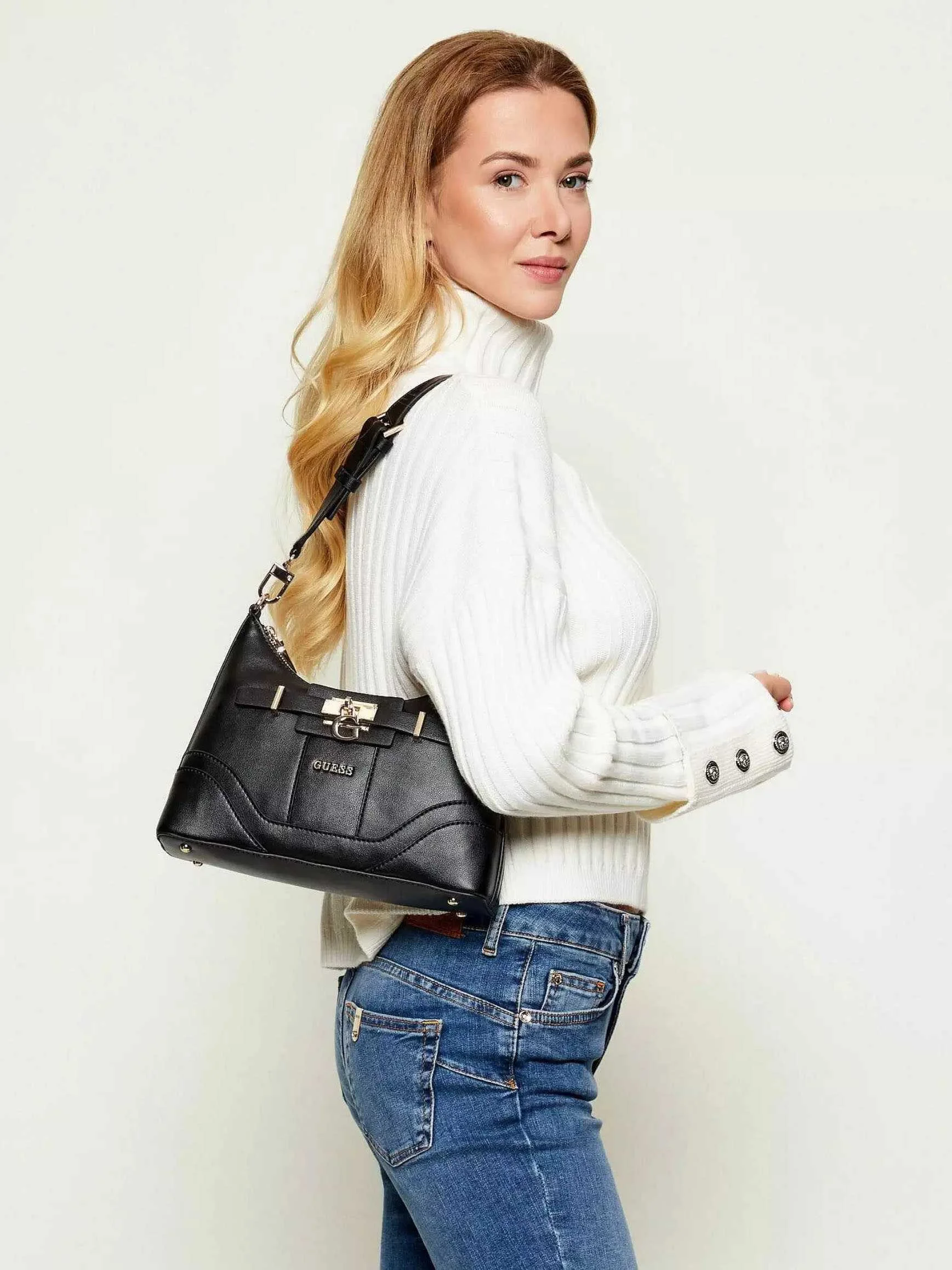 GUESS - GREYSON II TOP ZIP SHLDR BAG GUESS - GREYSON II TOP ZIP SHLDR BAG