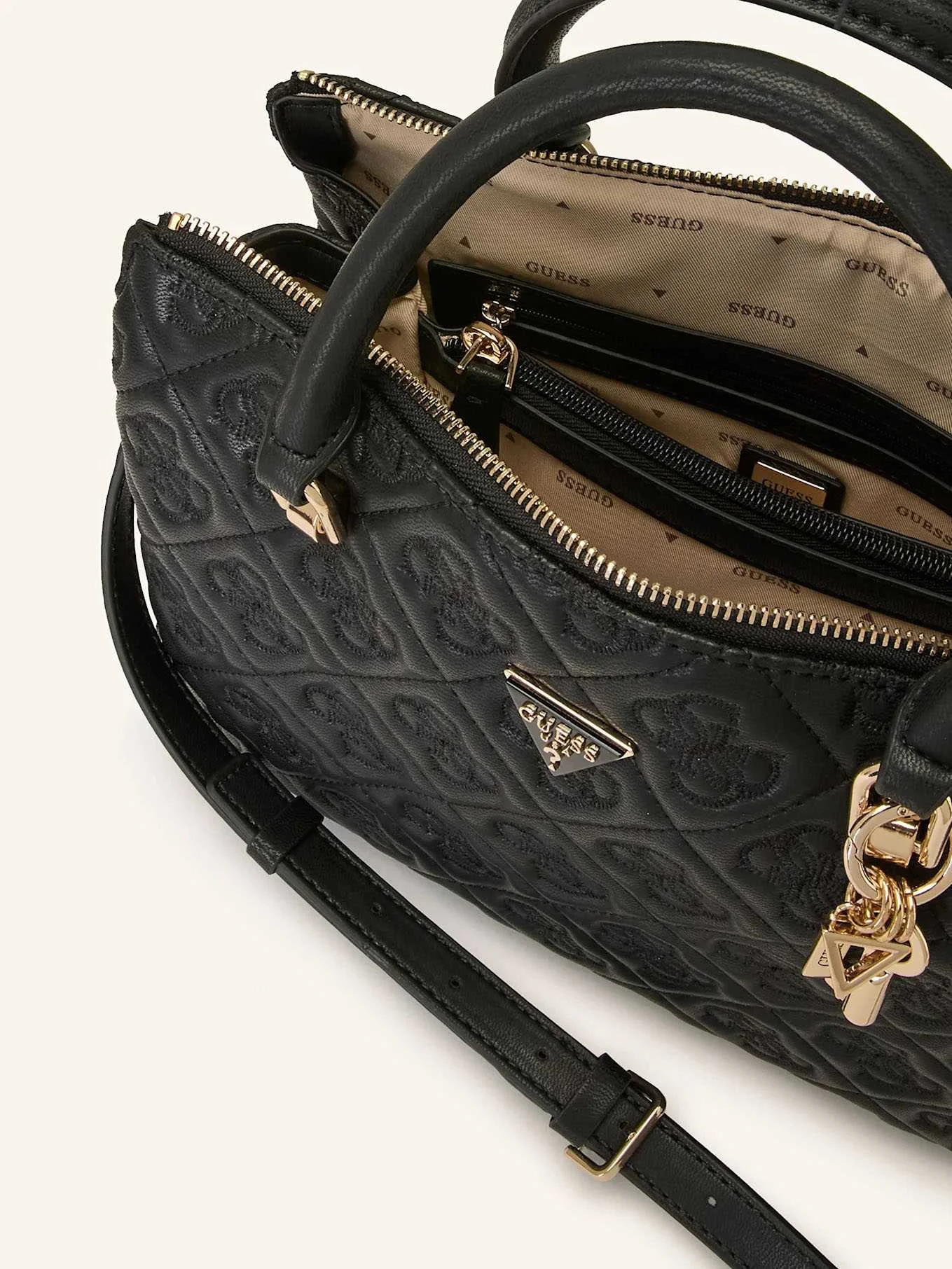 GUESS - ADELASIA MULTI COMP SATCHEL GUESS - ADELASIA MULTI COMP SATCHEL