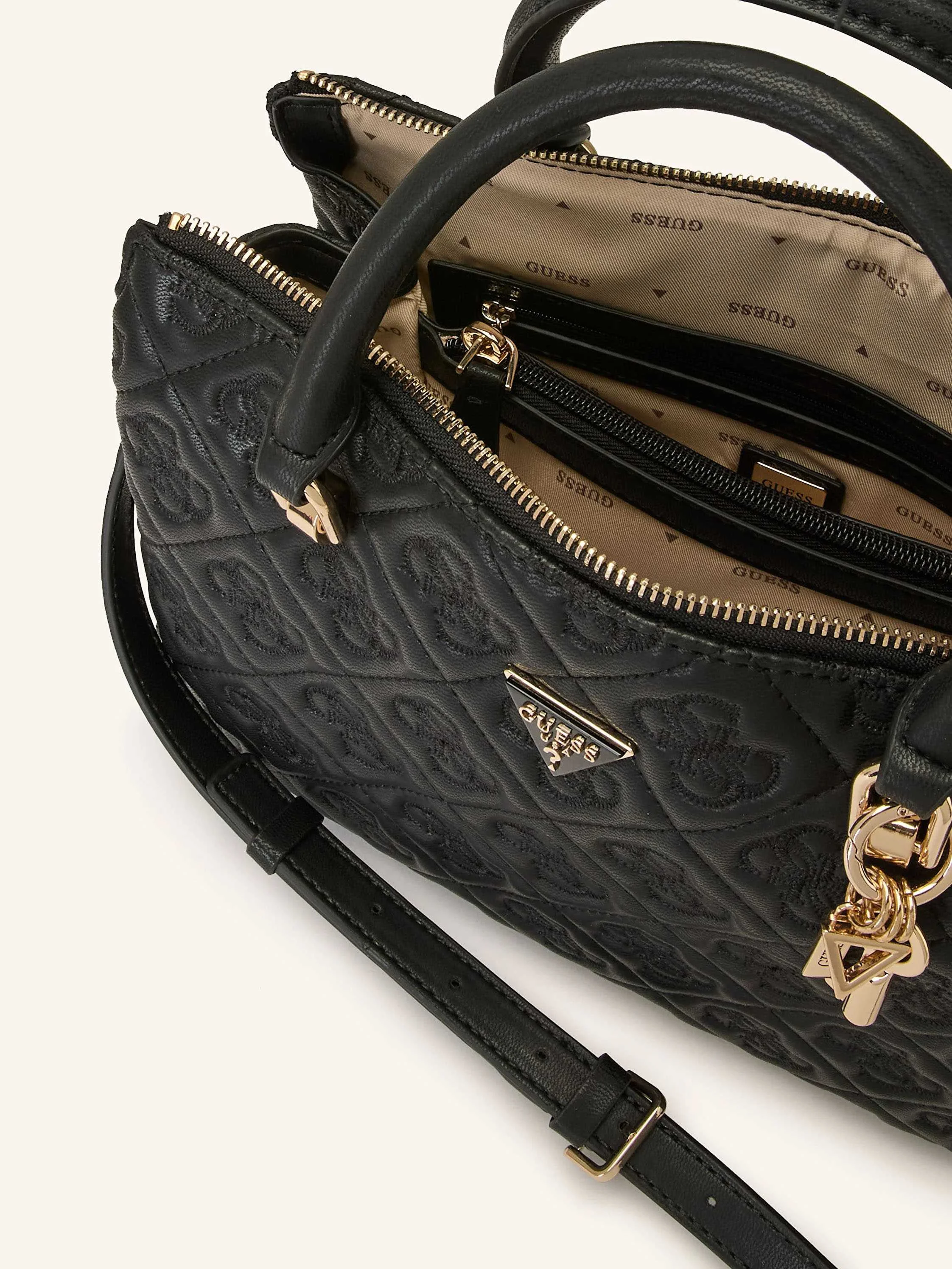 GUESS - ADELASIA MULTI COMP SATCHEL GUESS - ADELASIA MULTI COMP SATCHEL