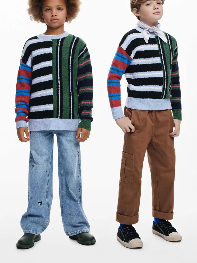 DESIGUAL - Textured striped...