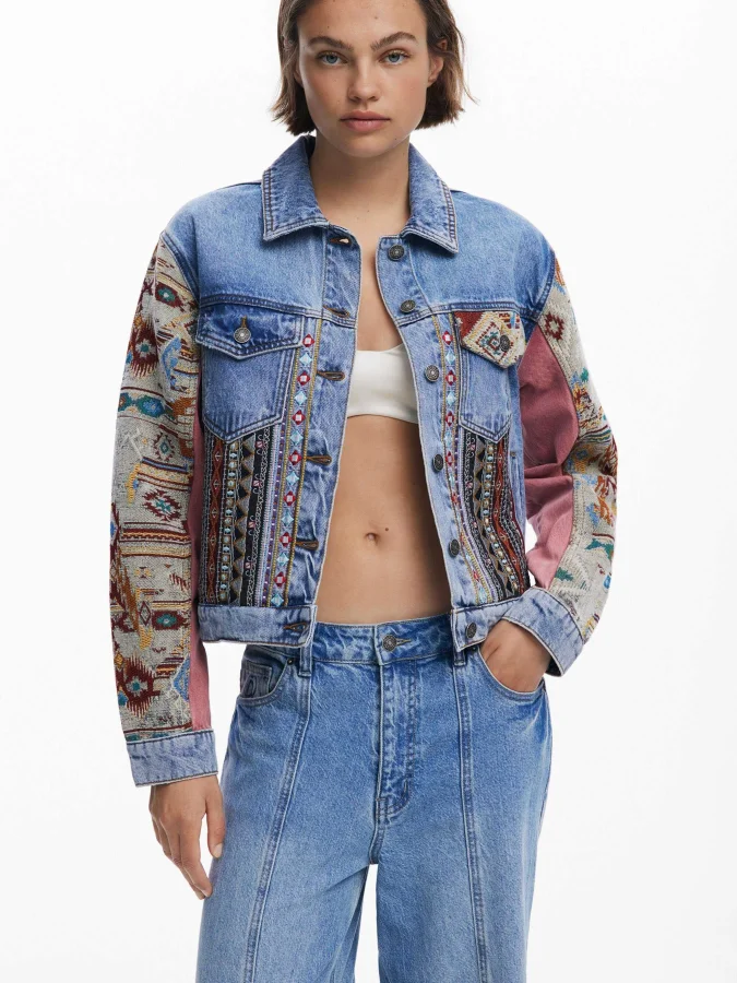 DESIGUAL - Boho denim jacket