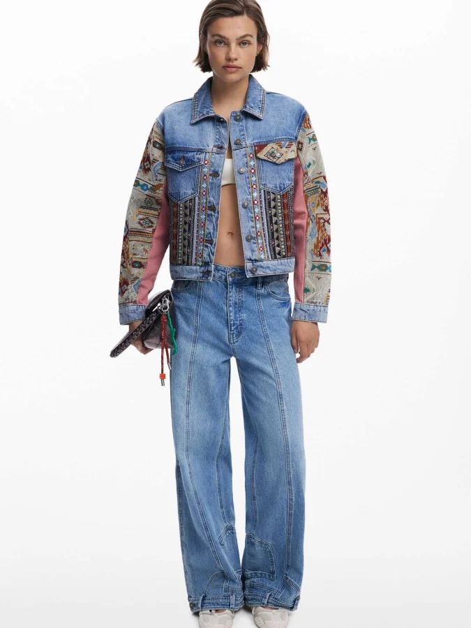 DESIGUAL - Boho denim jacket 2