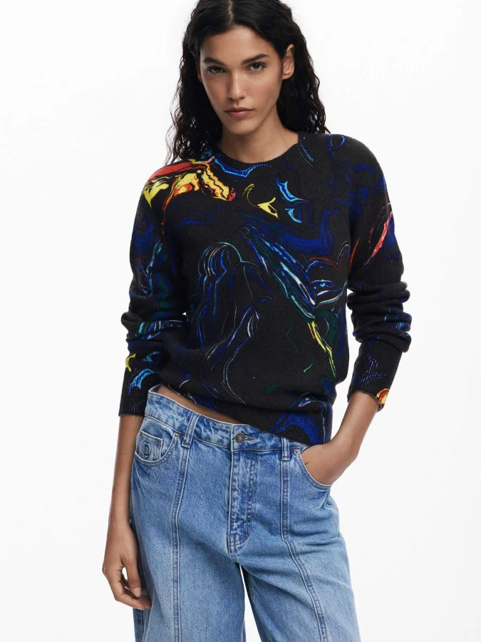 DESIGUAL - Sweater designed...