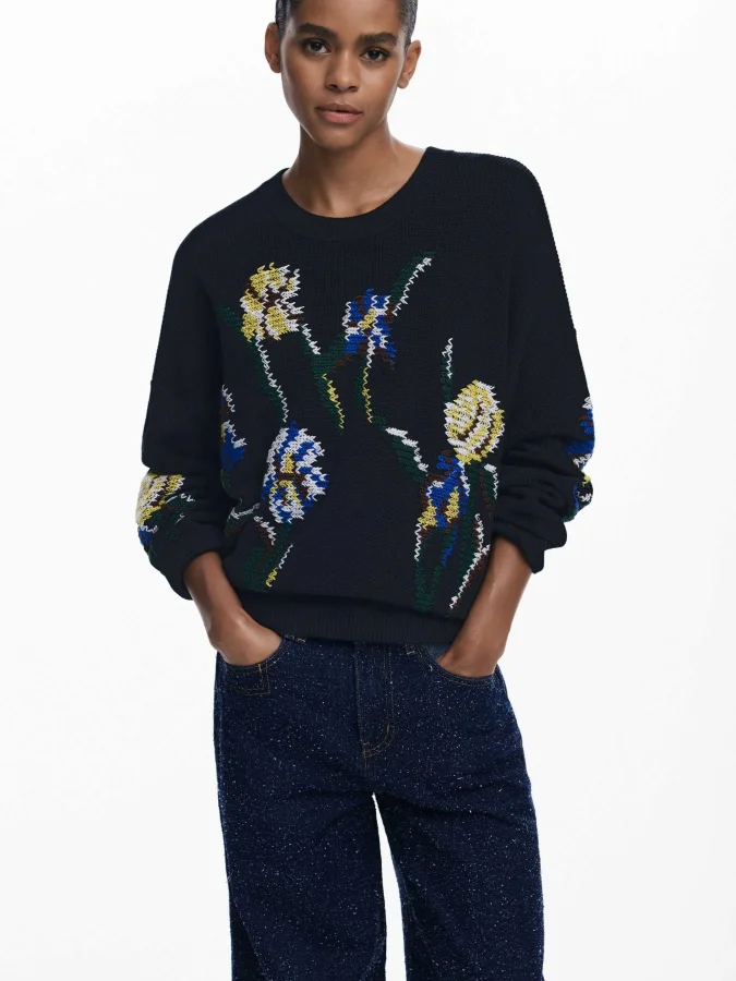 DESIGUAL - Jacquard sweater...