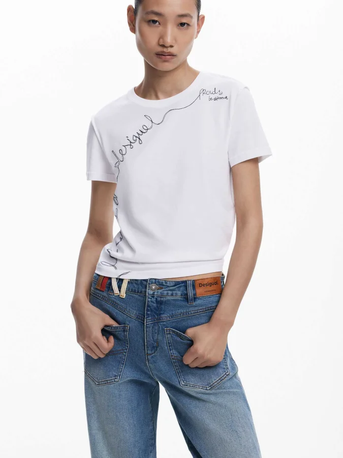 DESIGUAL - T-shirt with...