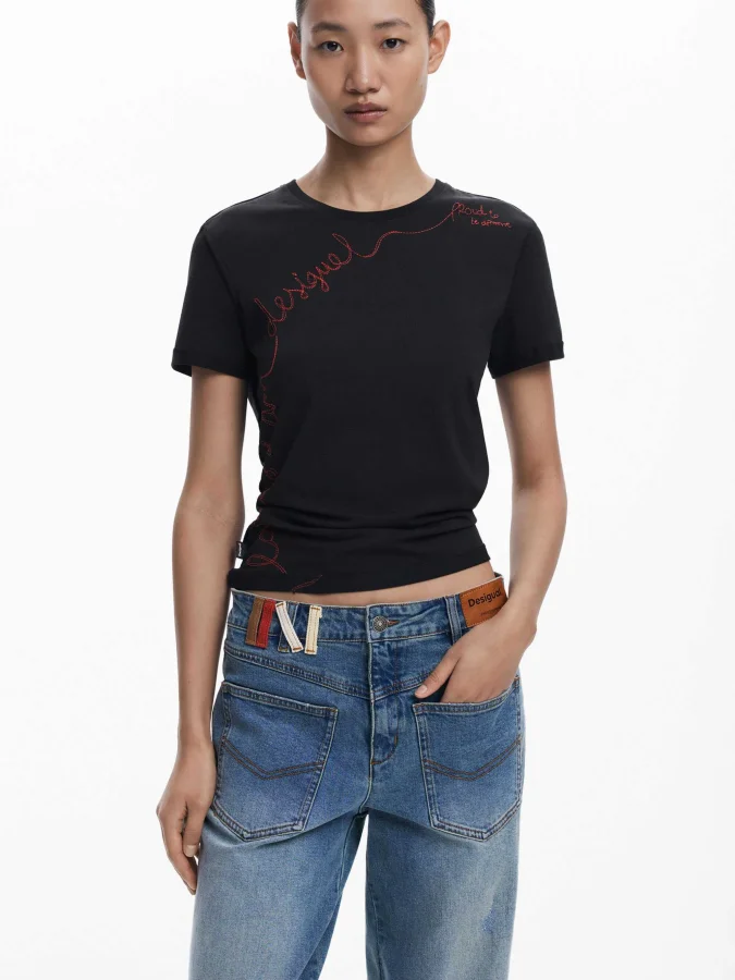 DESIGUAL - T-shirt with...
