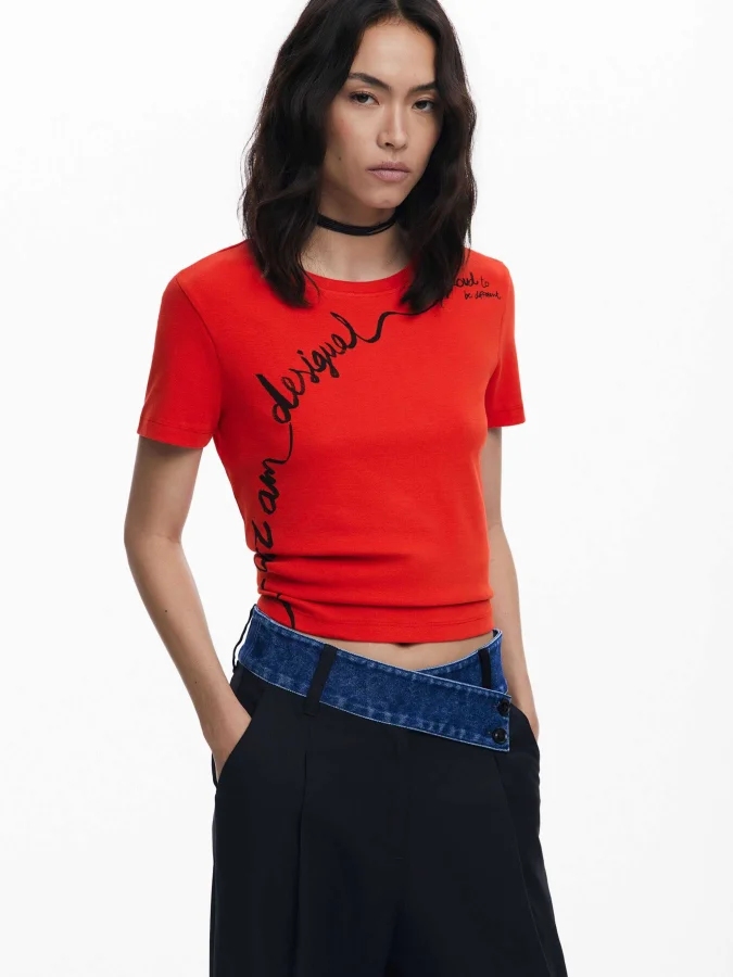 DESIGUAL - T-shirt with...