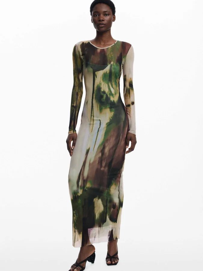 DESIGUAL - Long tulle dress