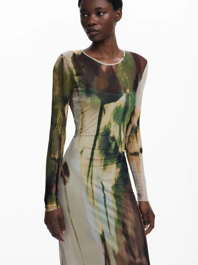 DESIGUAL - Long tulle dress 2