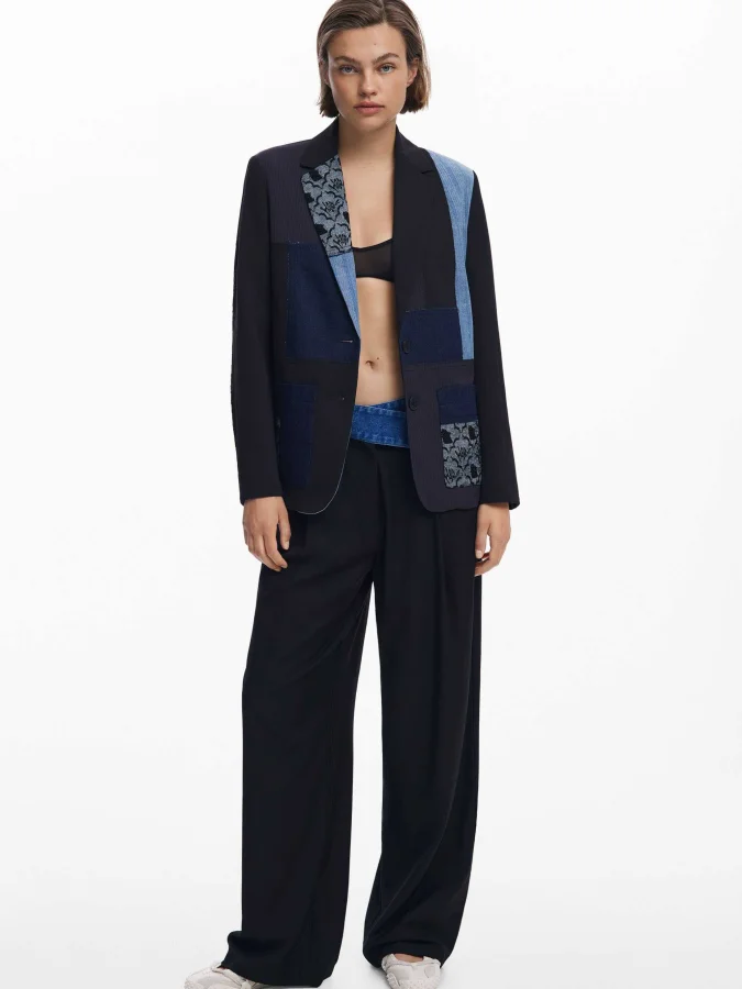 DESIGUAL - Patchwork blazer 2