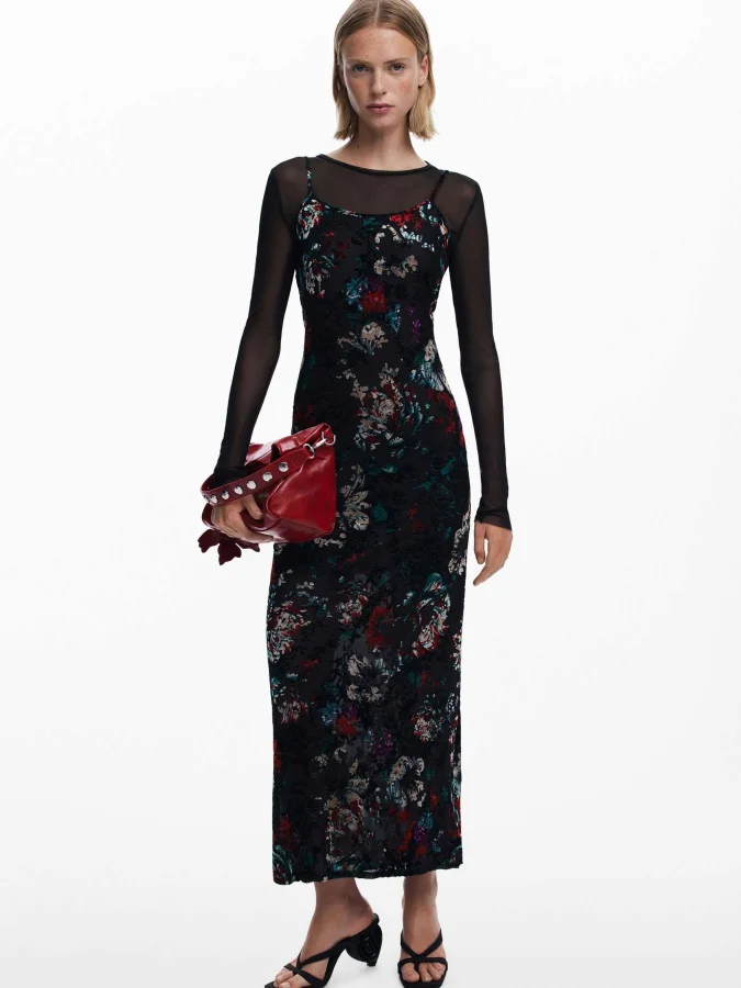 DESIGUAL - 2-in-1 flocked...