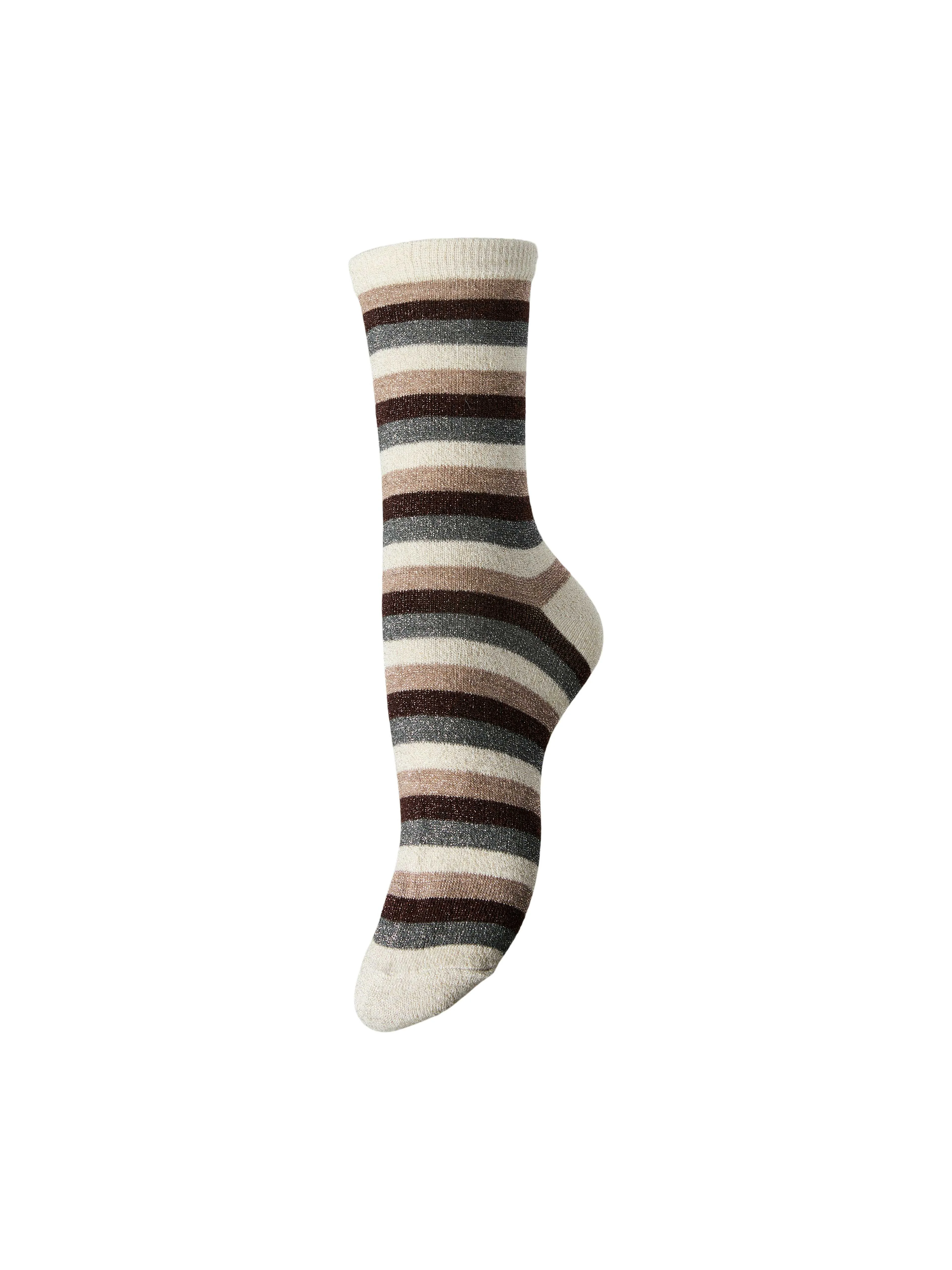 Pieces - PCSEBBY GLITTER STRIPED SOCKS Pieces - PCSEBBY GLITTER STRIPED SOCKS