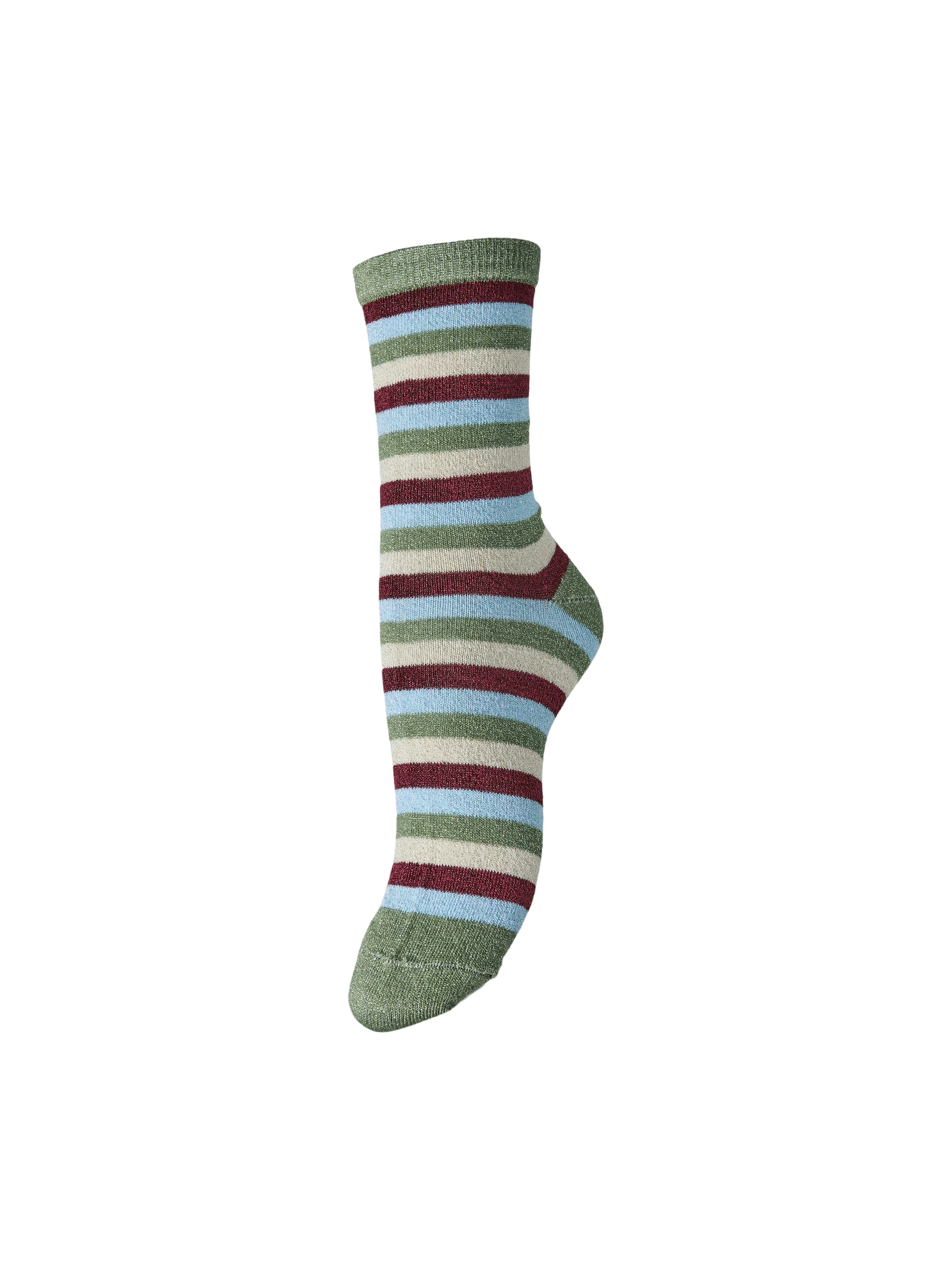 Pieces - PCSEBBY GLITTER STRIPED SOCKS Pieces - PCSEBBY GLITTER STRIPED SOCKS
