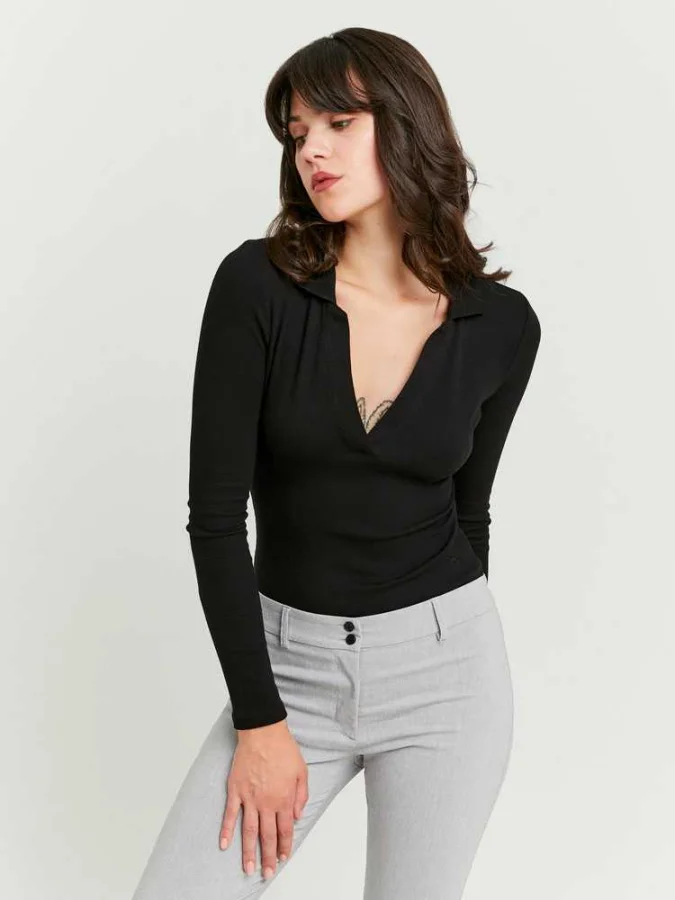 Tally Weijl - Black V‑Neck...