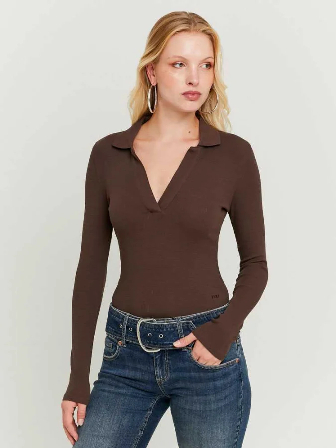 Tally Weijl - Brown V‑Neck... 2
