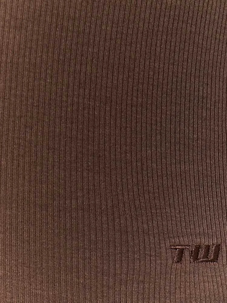 Tally Weijl - Brown V‑Neck Bodysuit Tally Weijl - Brown V‑Neck Bodysuit