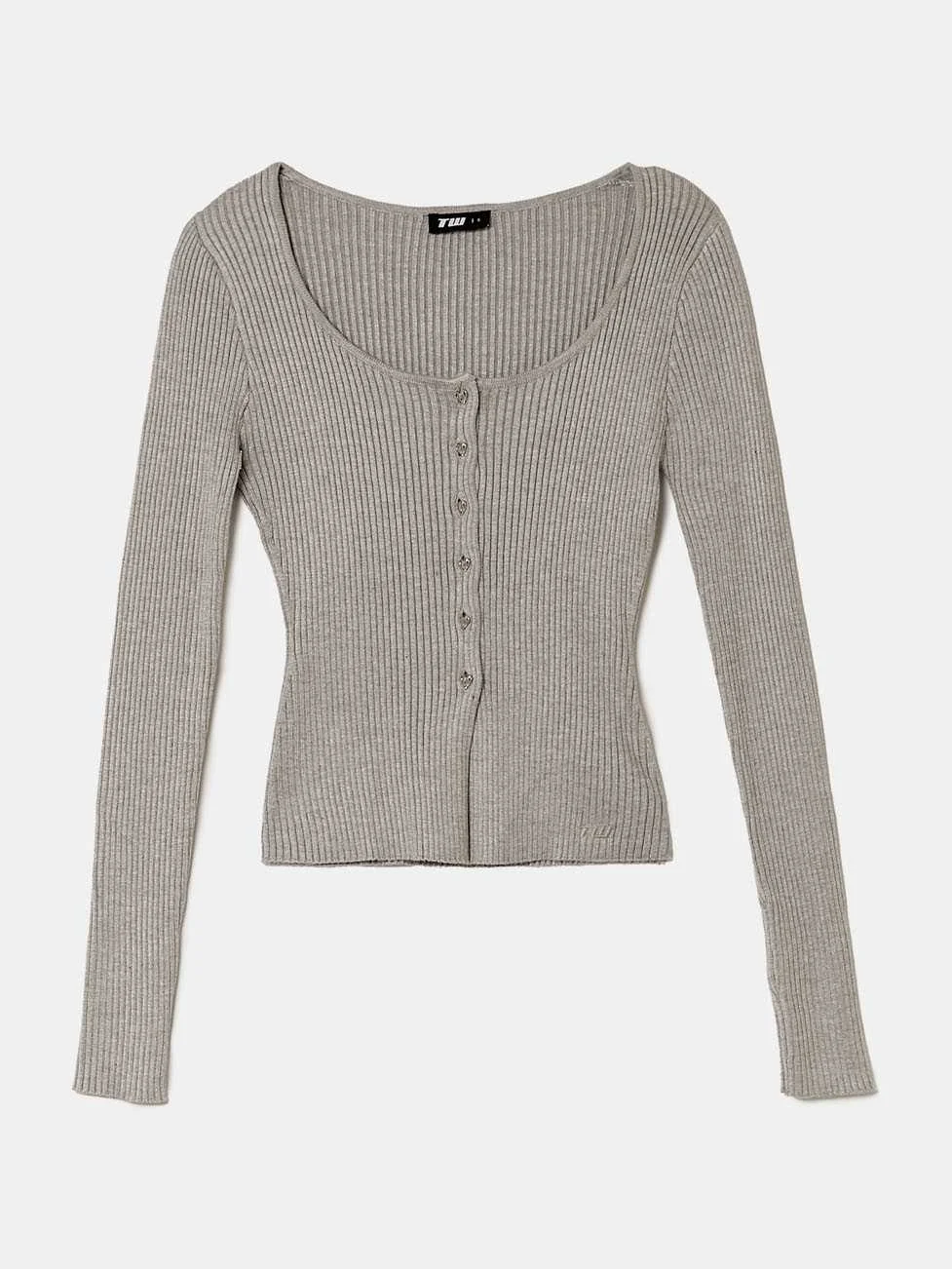 Tally Weijl - Grey Knitted Cardigan Tally Weijl - Grey Knitted Cardigan