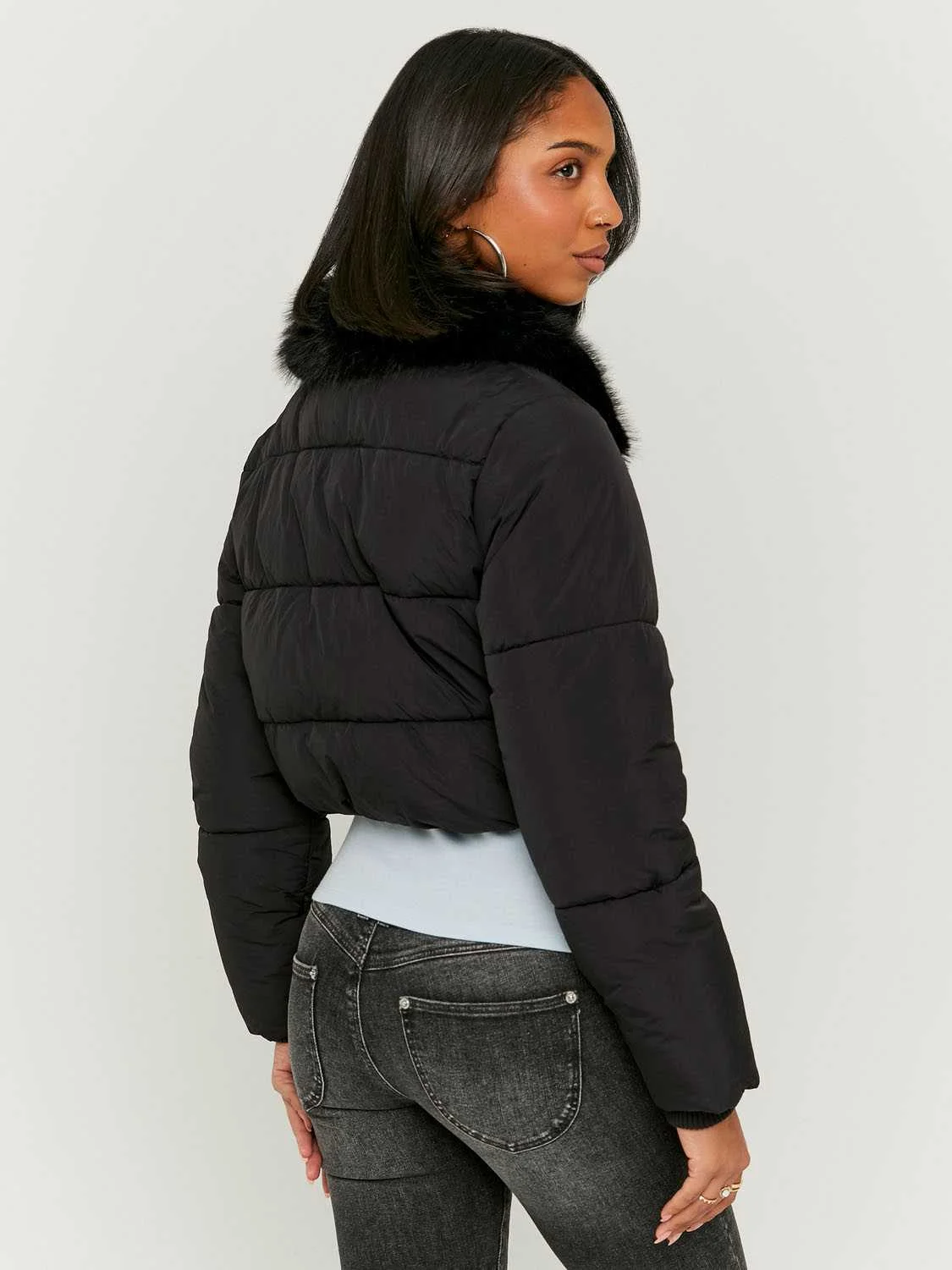 Tally Weijl - Black Jacket With Faux Fur Tally Weijl - Black Jacket With Faux Fur