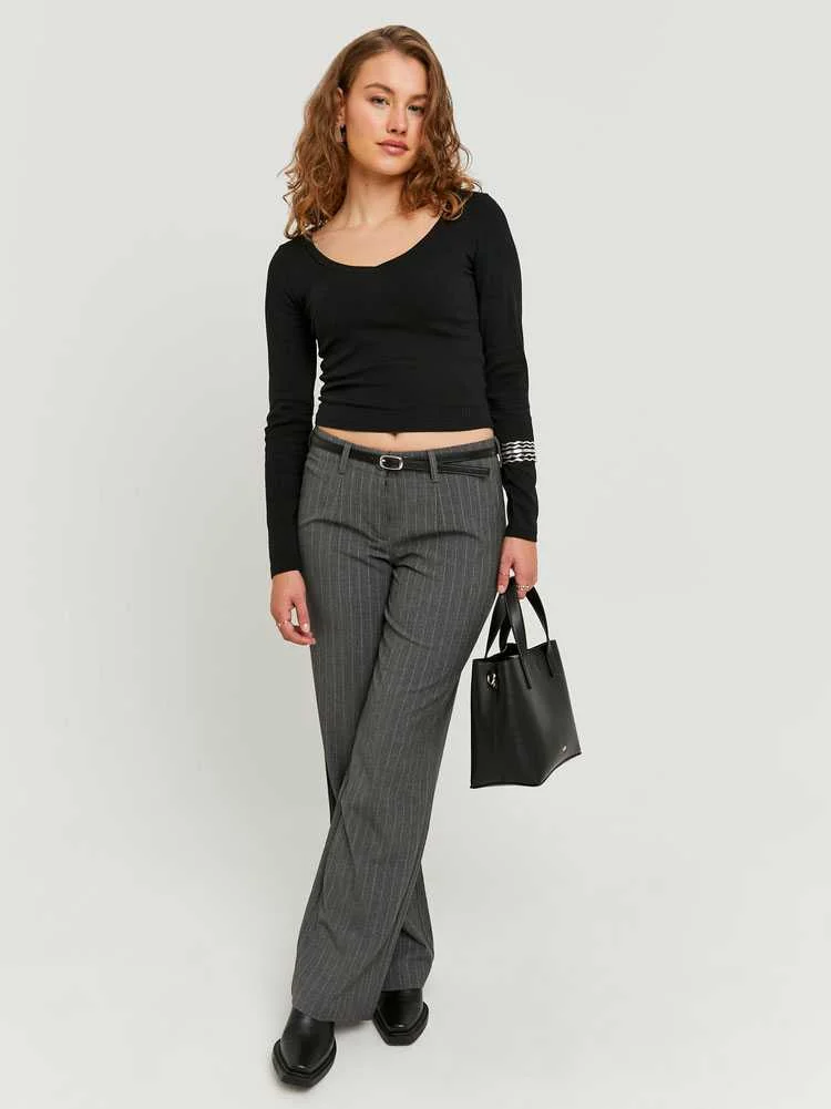 Tally Weijl - Grey Straight Mid Waist... Tally Weijl - Grey Straight Mid Waist...