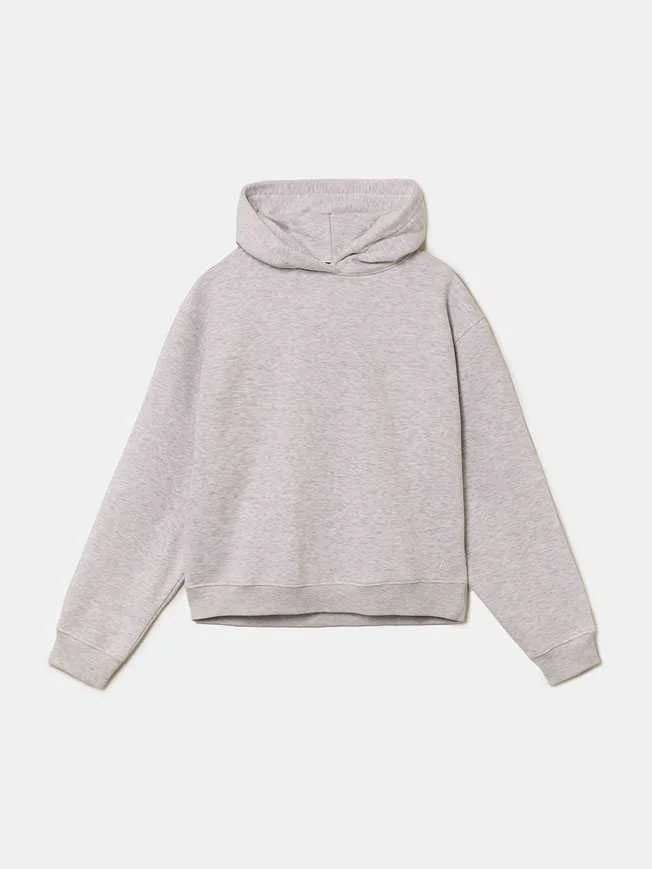 Tally Weijl - Grey Basic Hoodie Tally Weijl - Grey Basic Hoodie