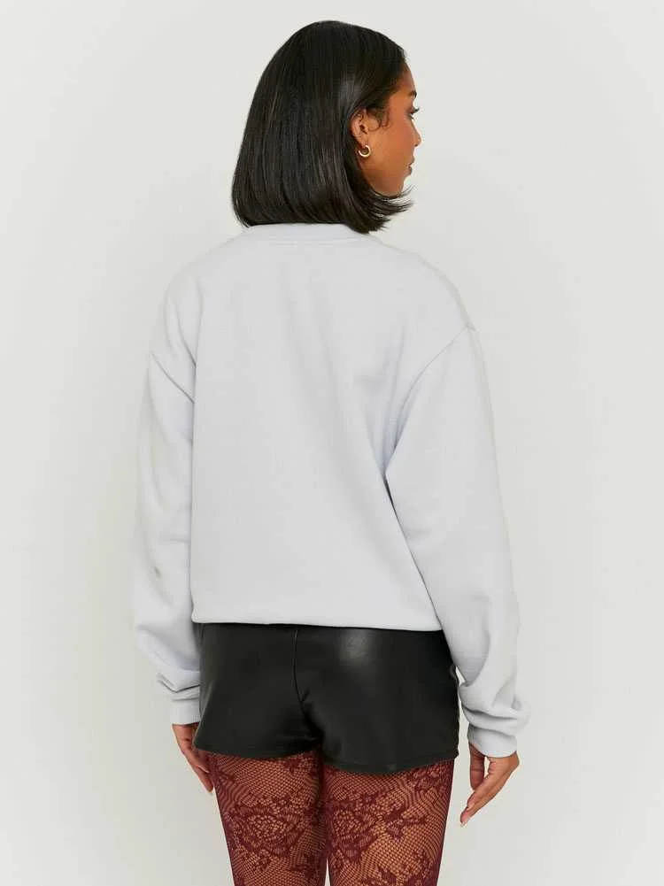 Tally Weijl - Blue Basic Sweatshirt Tally Weijl - Blue Basic Sweatshirt