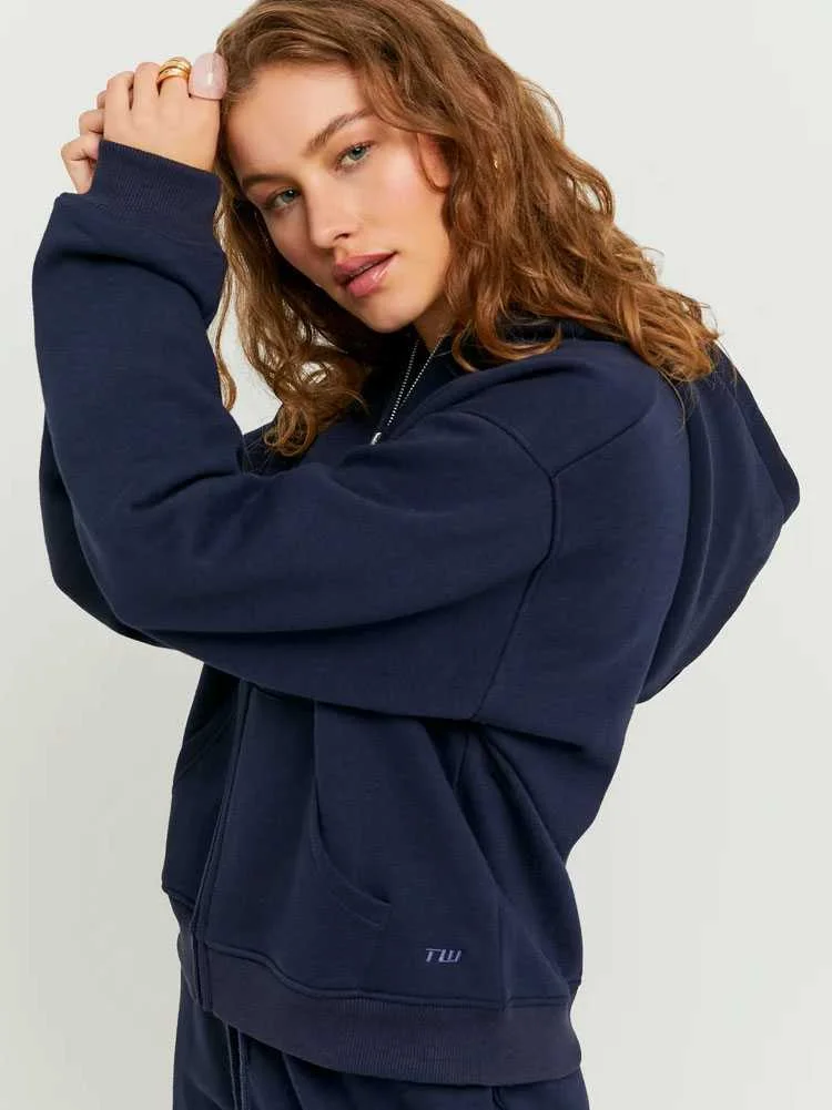 Tally Weijl - Blue Zip Up Hoodie Tally Weijl - Blue Zip Up Hoodie