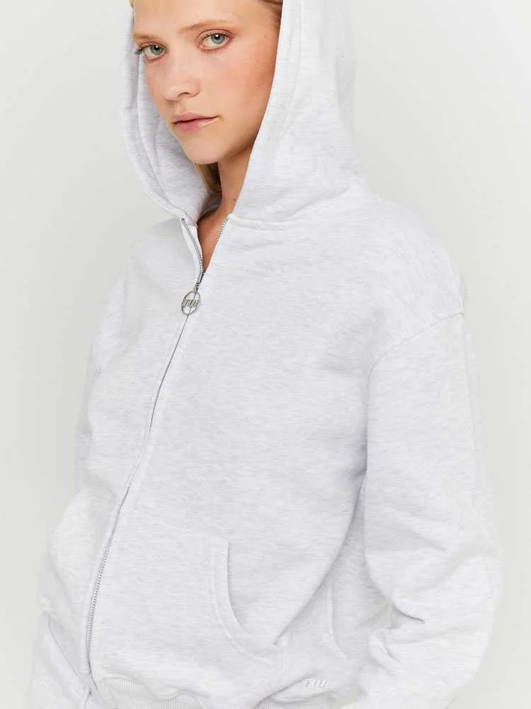 Tally Weijl - Grey Zip Up Hoodie Tally Weijl - Grey Zip Up Hoodie