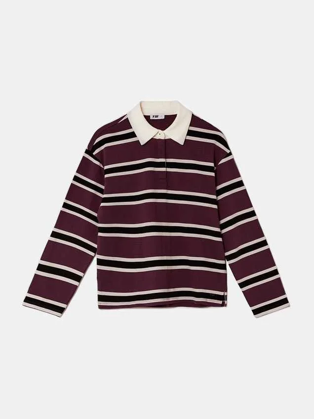 Tally Weijl - Burgundy Striped... Tally Weijl - Burgundy Striped...