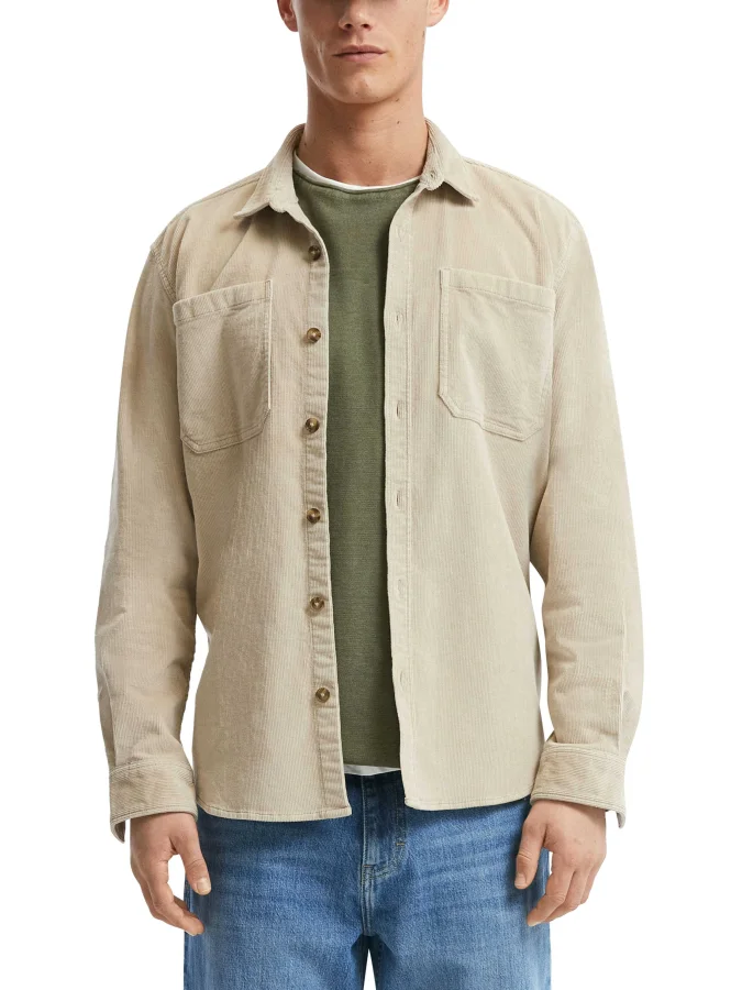 QS - Corduroy overshirt...