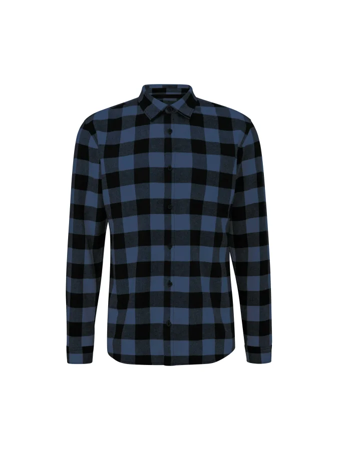 QS - Flannel shirt with...