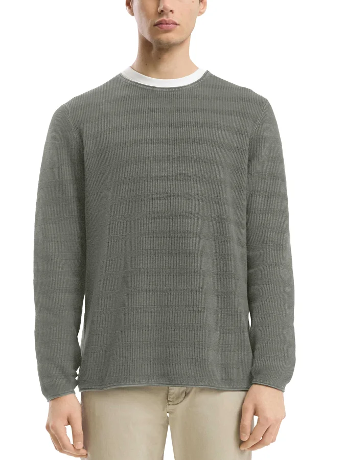 QS - Washed knitted sweater...