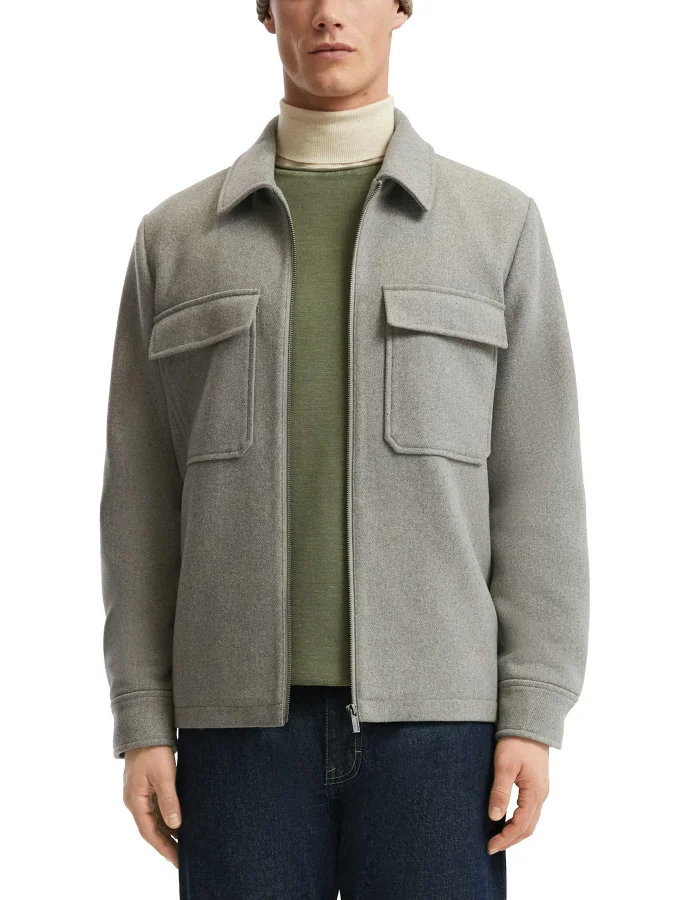 QS - Overshirt with zipper...