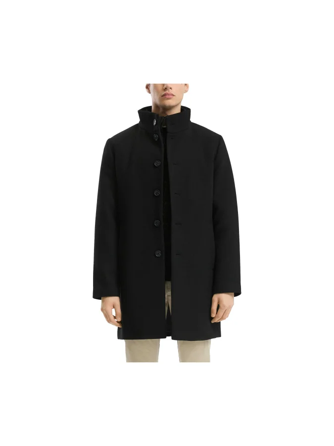 QS - Stand-up collar coat...