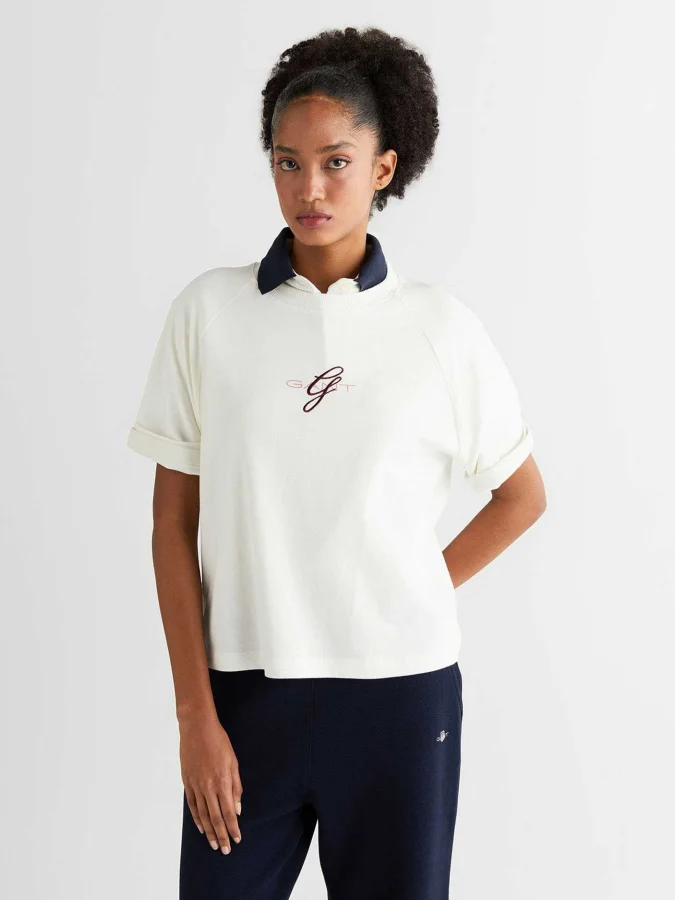 Gant - EMBROİDERY C-NECK...