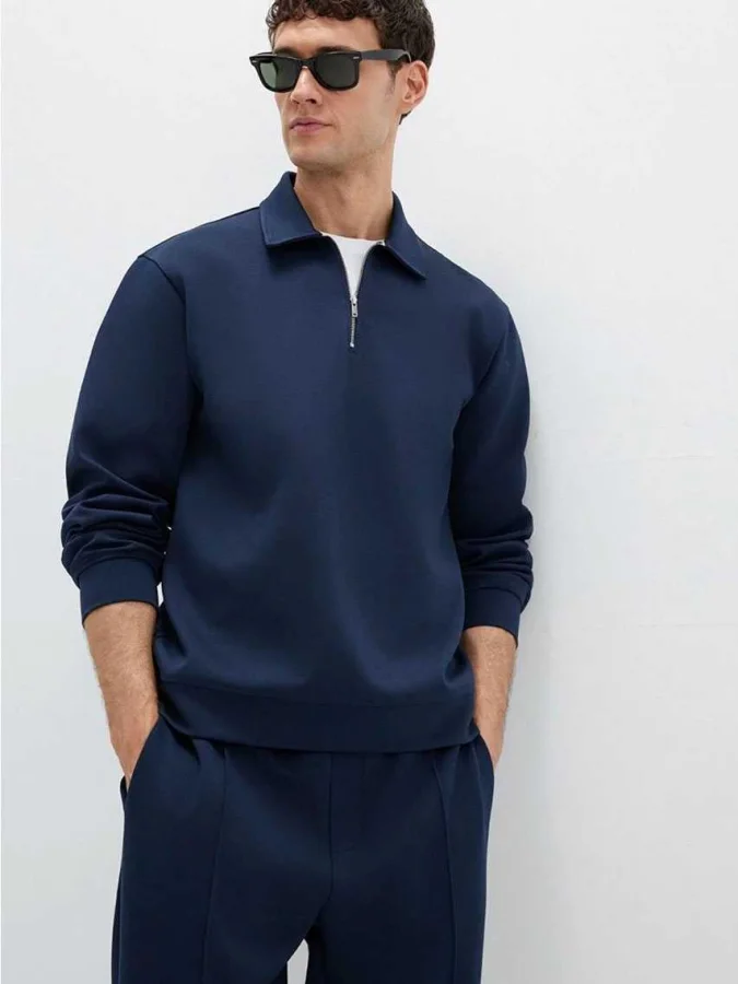 Mavi - HALF ZIP SWEATSHIRT
