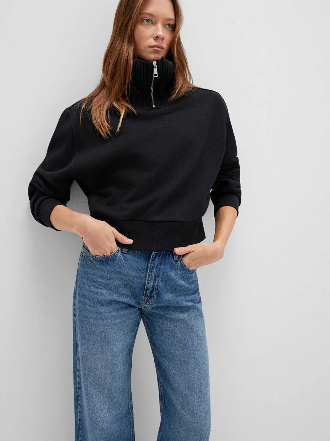 Mavi - HALF ZIP SWEATSHIRT