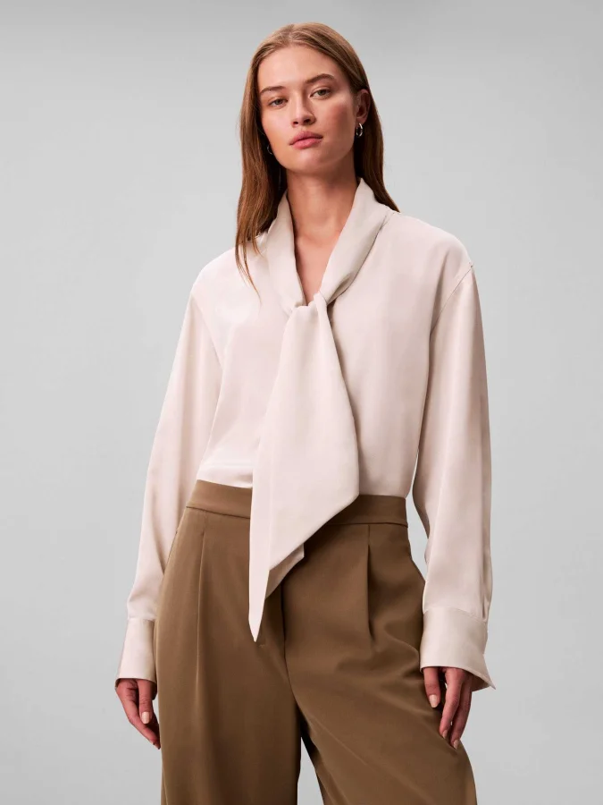 CALVIN KLEIN - Satin Shirt...