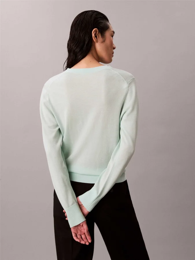 CALVIN KLEIN - Merino V Neck 2