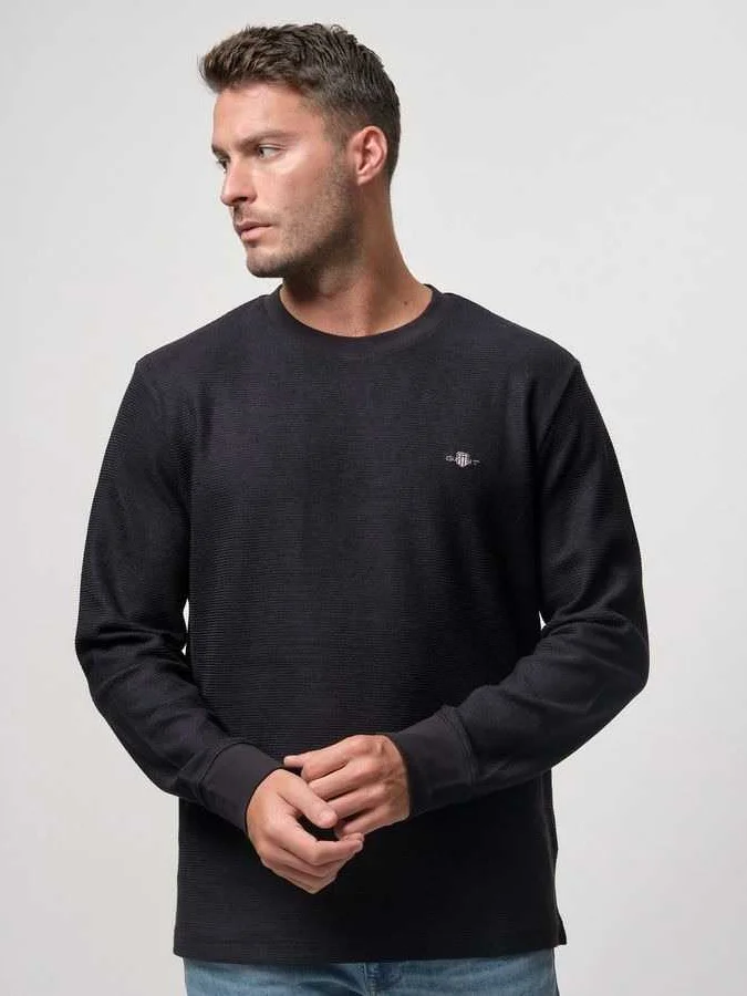 Gant - TEXTURE CUFF LS T-SHIRT