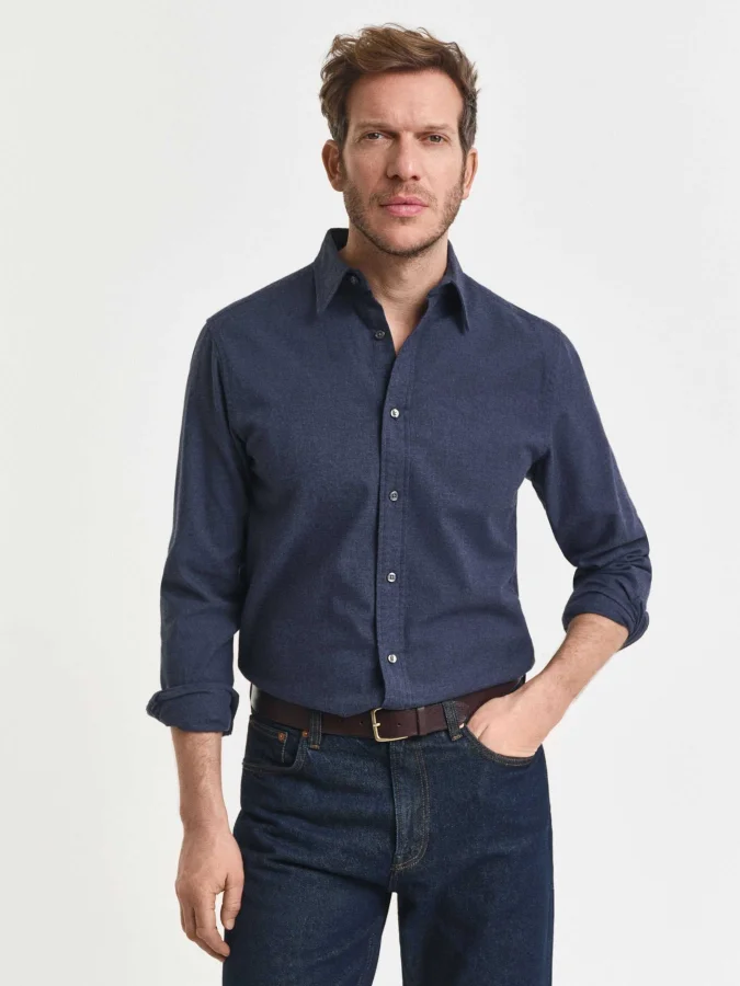 Gant - REG FLANNEL MELANGE...