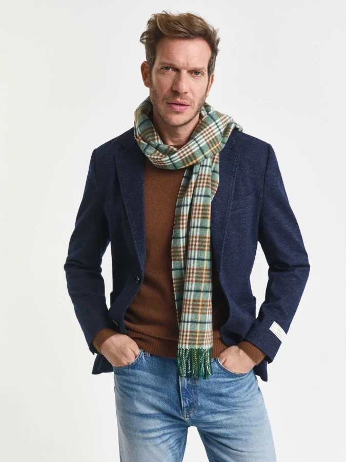 Gant - TWO-TONE WOOL COTTON...