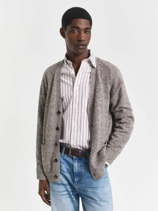 Gant - WOOL BLEND MOULINE...
