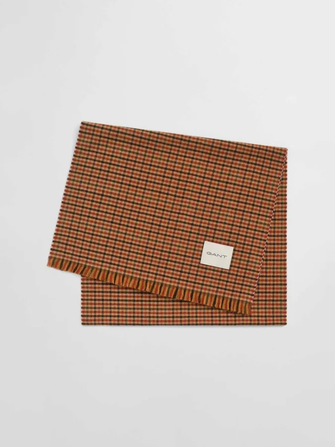 Gant - WIDE WOOL GINGHAM SCARF