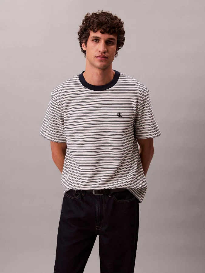 CALVIN KLEIN - SS STRIPED...