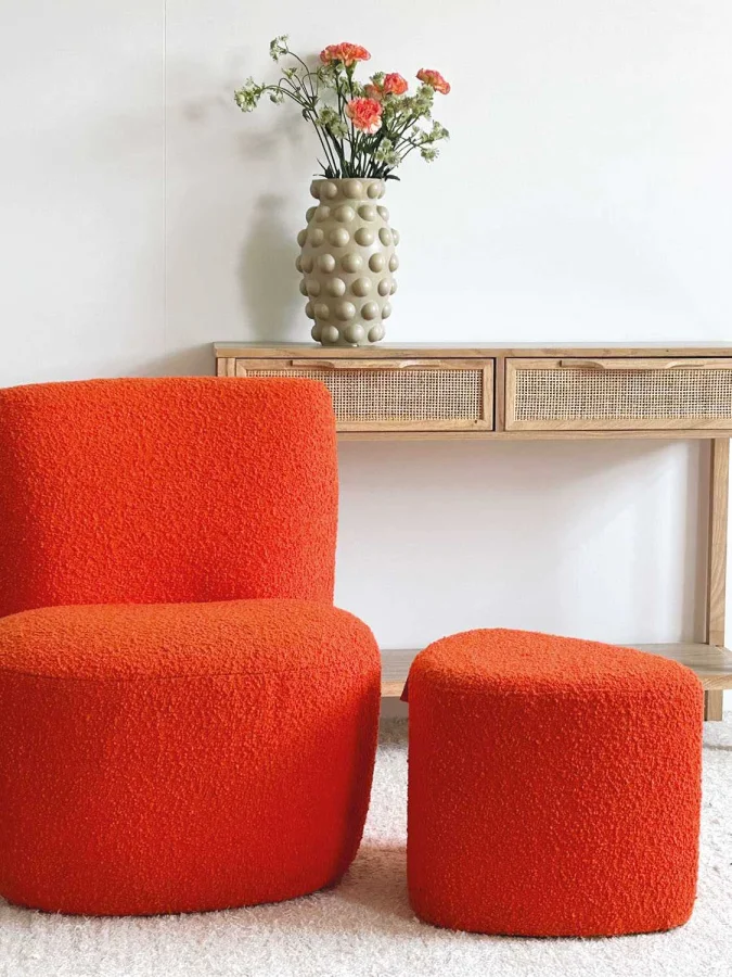 Opjet - Orange Pouf, 45 x... 2