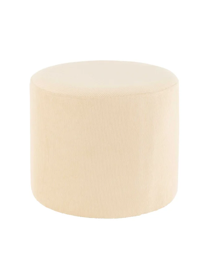 J-Line - ბეჟი პუფი, 43 X 43...