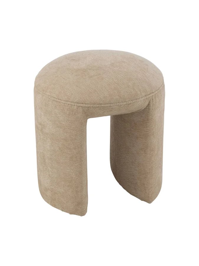 J-Line - ბეჟი პუფი, 42 X 42...