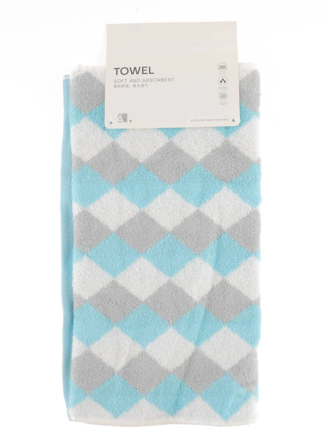 LÄTT LIV - Checks Towel - Blue