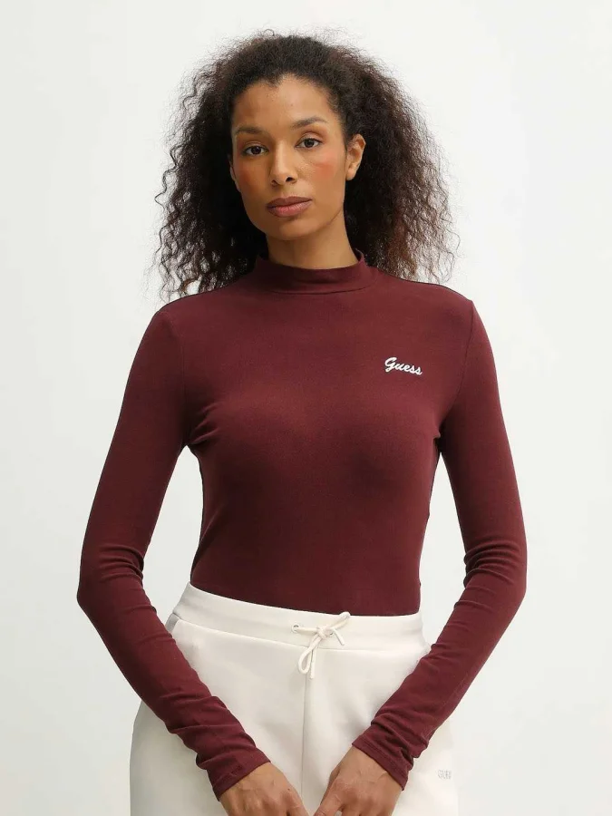 GUESS - ALBA HIGH NECK LS TOP